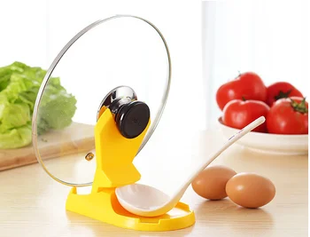 

2016 Useful New Multifunctional Spoon Pot Lids Shelf Cooking Storage Kitchen Decor Tool Stand Holder Kitchen Tool Accessories