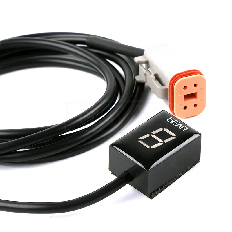 Motorcycle LCD Electronics 6 Speed 1 6 Level Gear Indicator Digital