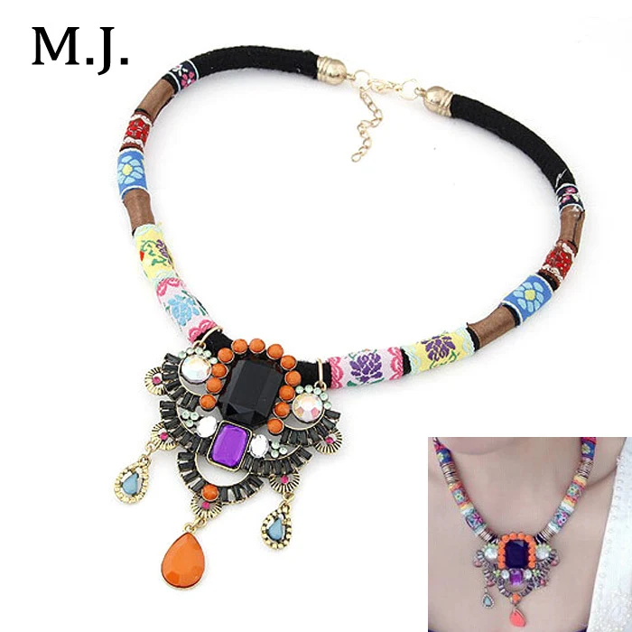 Collar de moda Para Las Mujeres 2015 de la Marca de Lujo Hecho A Mano de