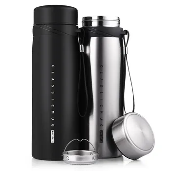 

900ml Thermo Mug Thermos Bottle for Tea Coffee Insulated Vacuum Flask with Tea Infuser Tumbler Coffee Mug Vacuum Flask
