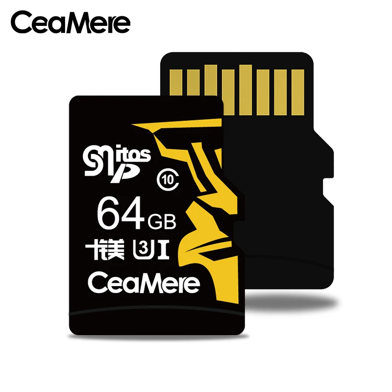Карта памяти Micro SD CeaMere карта класса 10 U3 UHS 3 256 Гб 128 64 32 флеш 1 TF/SD карты для