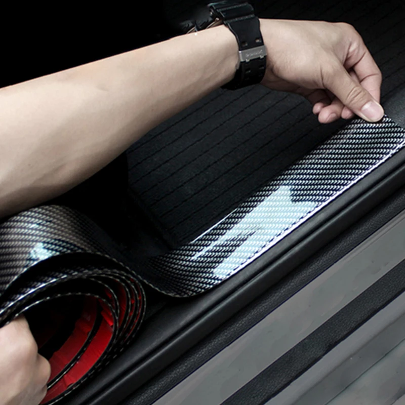 

Car Stickers Universal 5D Carbon Fiber Rubber Styling Door Sill Protector Goods for Toyota BMW Audi Mazda etc car accessories