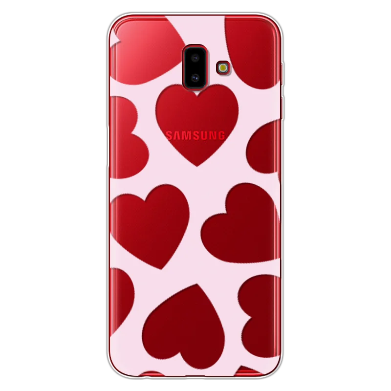 Мягкий мультяшный чехол Love CD для Samsung Galaxy J6 Plus 6 0 дюйма силиконовый из ТПУ J6Plus
