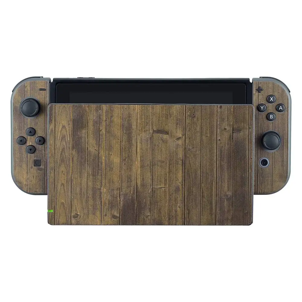 Наклейки на клейкую панель из темного старого дерева для Nintendo Navy Switch NS Console & Joy con