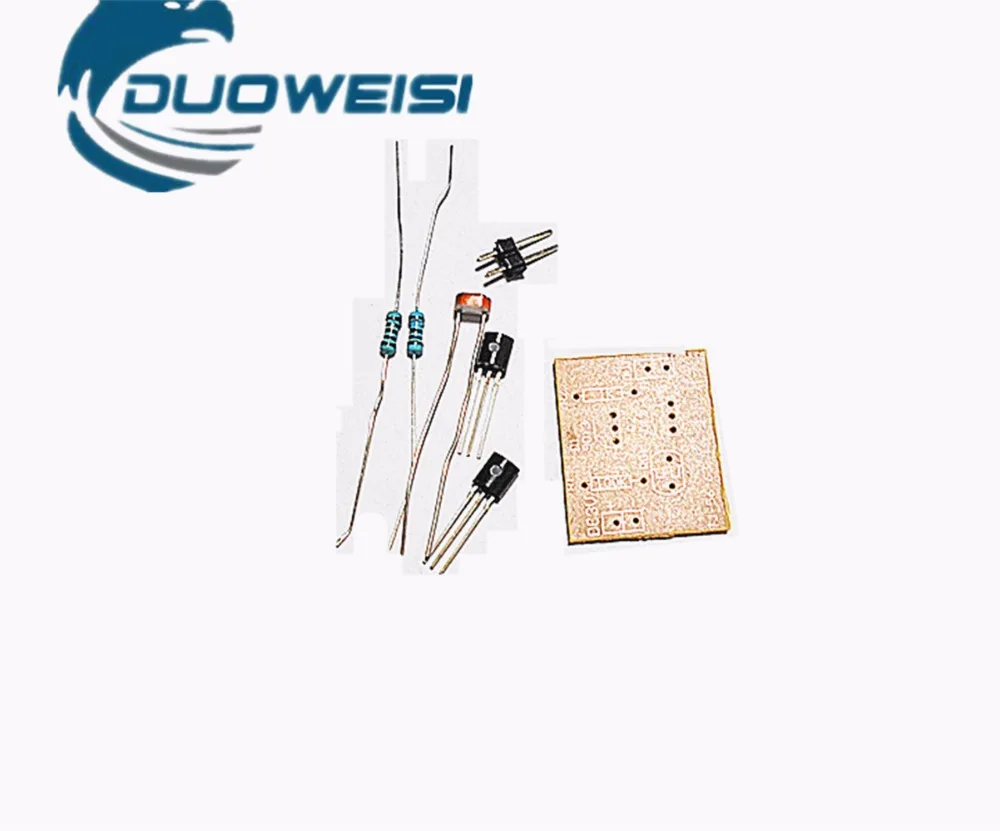 

Easy Light Control Sensor Switch Kit Photo Resistor + Transistor / Beginner Fun DIY Electronic Production