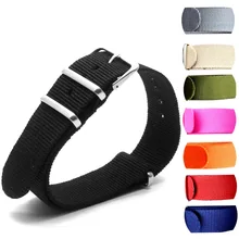 100PCS Heavy duty nylon straps 24mmNylon Watch band NATO strap zulu strap watch strap ring buckle 