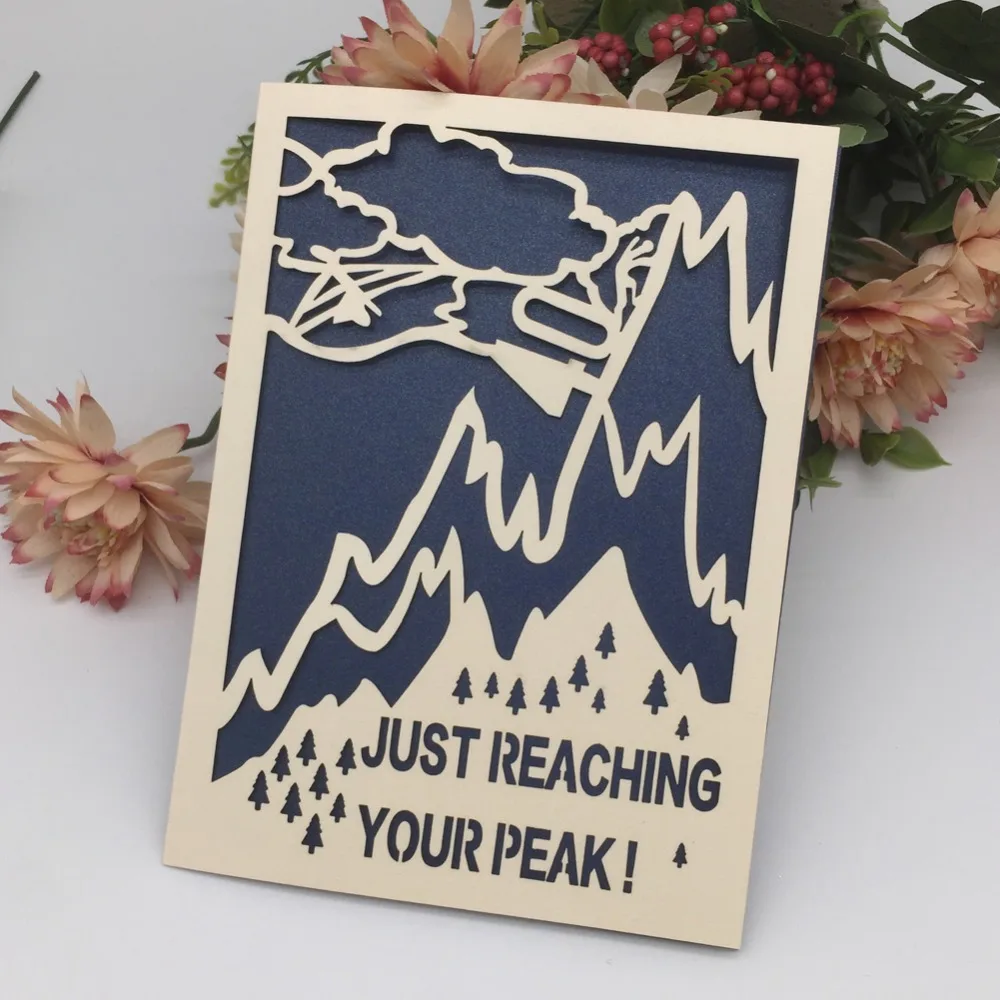 30pcs/lot Wedding Invitation Card Mountain Design Birthday Party Dinner Invite Decorations Gift | Дом и сад