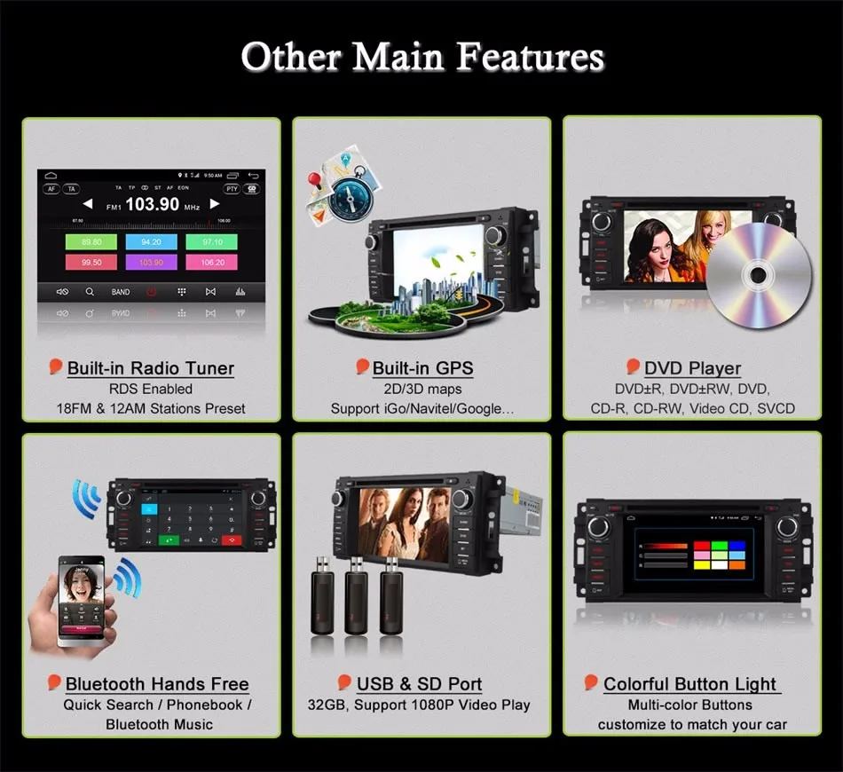 Best Android 6.0 Octa 8 Core CPU 2GB RAM Car DVD GPS Radio For Jeep Grand Cherokee Compass Commander Wrangler Unlimited DODGE Caliber 16 Best Android 6.0 Octa 8 Core CPU 2GB RAM Car DVD GPS Radio For Jeep Grand Cherokee Compass Commander Wrangler Unlimited DODGE Caliber 16