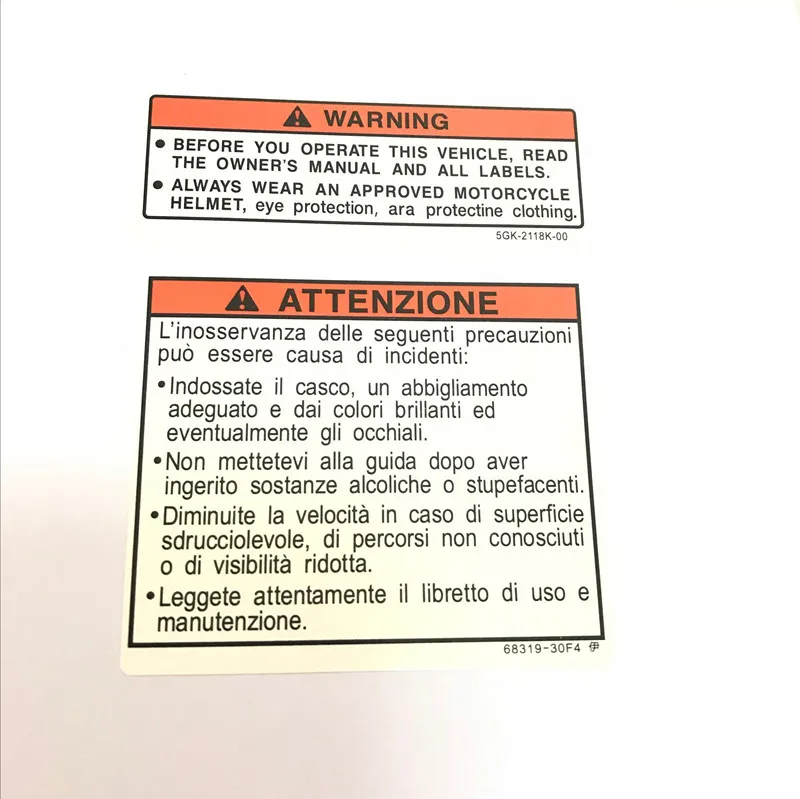 Наклейки на мотоцикл, крышка топливного бака, знак, наклейка на ключ, Предупреждение ющий знак, логотип, наклейка для Suzuki, Honda, Kawasaki, Yamaha