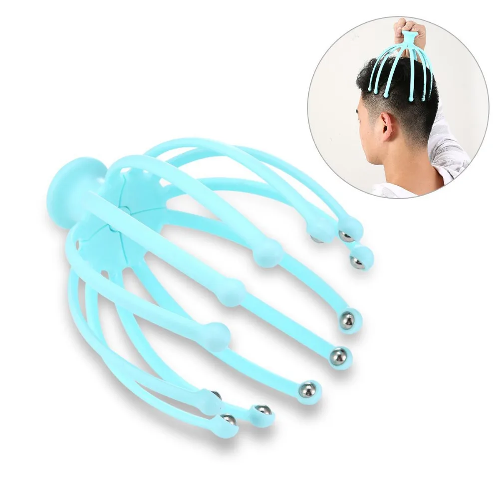Scalp Massager,Portable Hand Held Massage Tingler,SPA Head Massager Stress Relax 12 Claw Ball Roller Hair Care Massage Tools