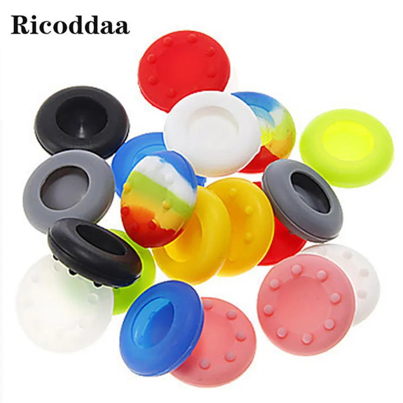 

100PCS Silicone Analog Grips Thumb Stick For PS3 Handle Caps Cover For Sony Playstation 4 PS4 PS3 For Xbox 360/One Controllers