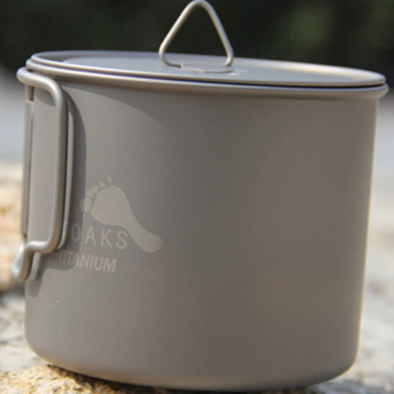 

Outdoor cooking utensils utensils titanium cup titanium pot single pot lightweight non - toxic titanium Cup 750ML