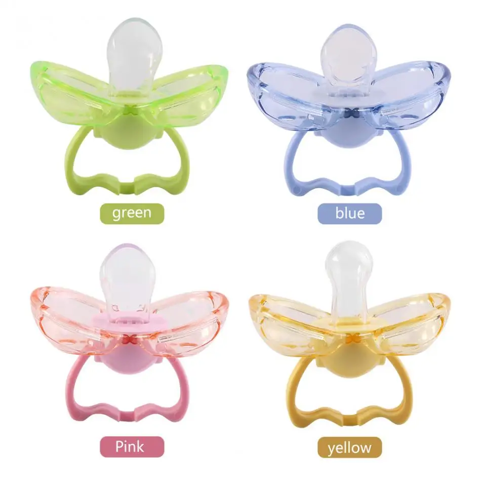 Infant Pacifier Butterfly Round Pacifiers Newborn Child Soother Silicone RS 