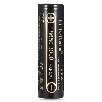 

1pcs HK LiitoKala Lii-30A 3.6V 18650 3000mAh battery 18650 for LG HG2 discharge 20A dedicated electronic cigarette Power battery