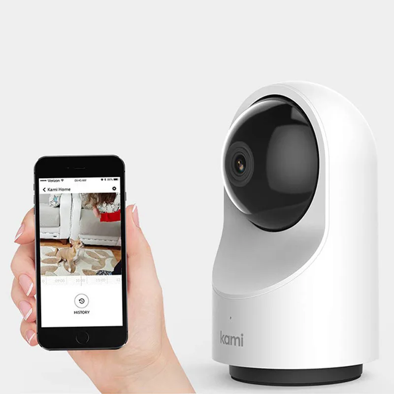 YI Kami Indoor Smart Home Camera 1080P IP Cam Security Surveillance Motion Tracking 2-Way Audio Privacy Mode 6 months Free Cloud