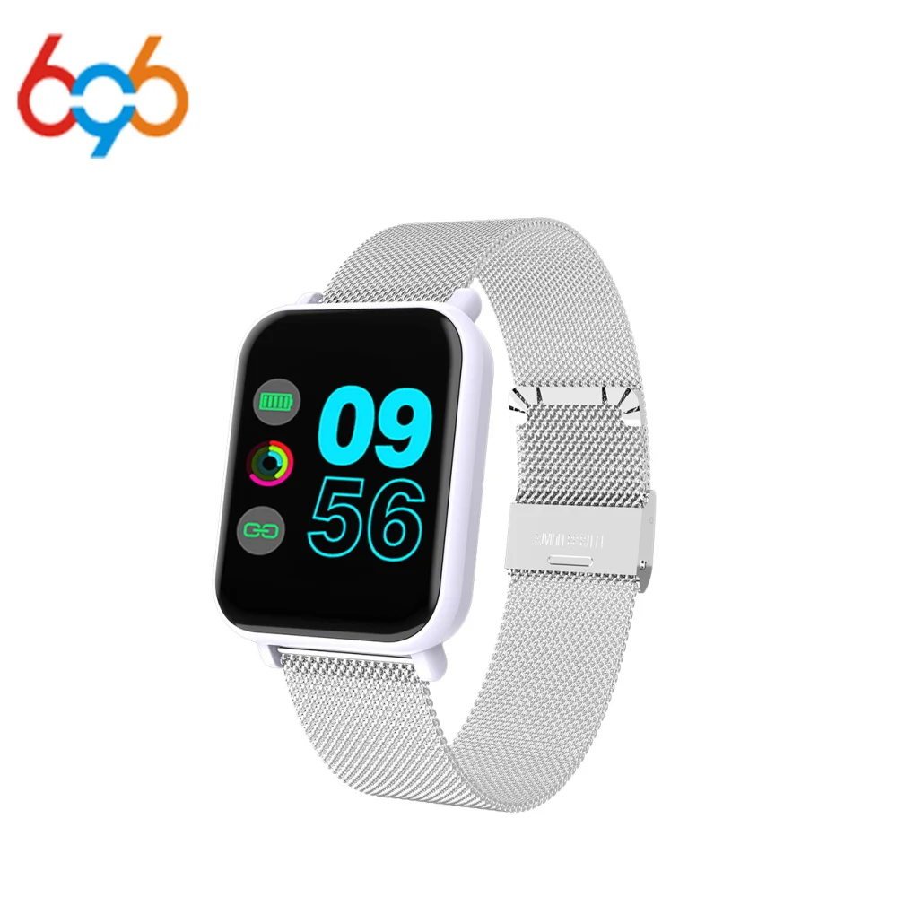 

696 Fitness Smart R6 Bracelet Full Screen Touch Sports Meter Step Heart Rate Monitoring Intelligent Reminder Multi-Language