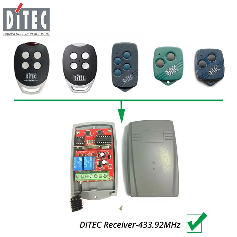 

DITEC GOL4 rolling Code Receiver 433.92MHz