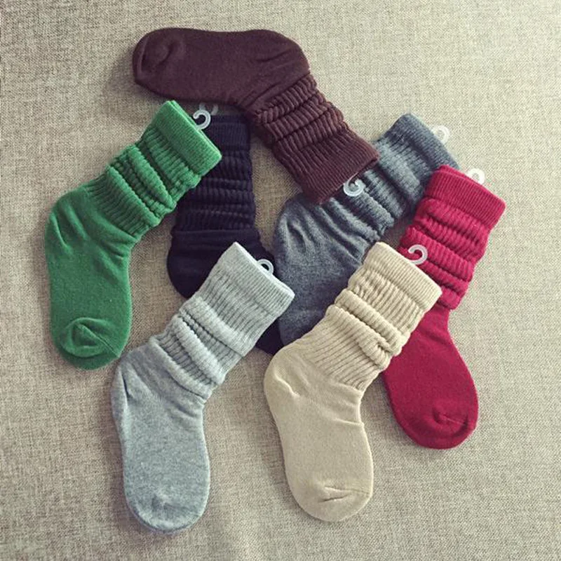 Top Fashion Free Shipping Winter Children Thick Warm Cotton Socks Girls
