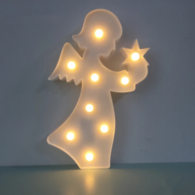 Angel Night Light Desk Lamp Marquee Led Letter Sign Christmas Angel Night Light Desk Lamp Marquee Led Letter Sign Christmas Decor