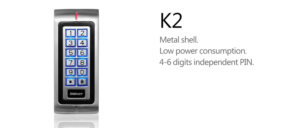 DIYSECUR металлический чехол 125 кГц RFID считыватель клавиатура Контроллер доступа для использования Хо/Офисная Безопасность использования K2