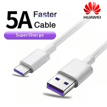 Huawei Supercharge type-C Cabel P30 Pro P 20 p 10 mate10 p9 P9 Plus 5A быстрое зарядное устройство USB 2,0 type C Originele