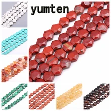 Yumten Сияющие бусины из яшмы 8 мм* 8 мм* 4 мм натуральный камень самодельное ювелирное изделие из бисера Изготовление Tbsidian черный агат опал ручной работы браслеты натуральные камни бисер для бисероплетения
