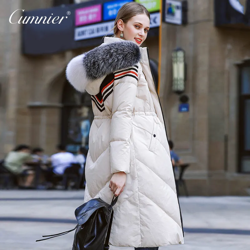 Marée Europe Du Veste Green Femmes Fox Vêtements Jacketwomen Rembourré noir 2017 Amérique Fourrure D'hiver Col Femelle De Beige army Caot Réel Mode 1ZqwzPTTx