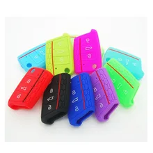 8 цветов на выбор, соты, стильный силиконовый чехол для ключа автомобиля, чехол для нового Golf 8 MK8 Golf7 VII Skoda Octavia A7