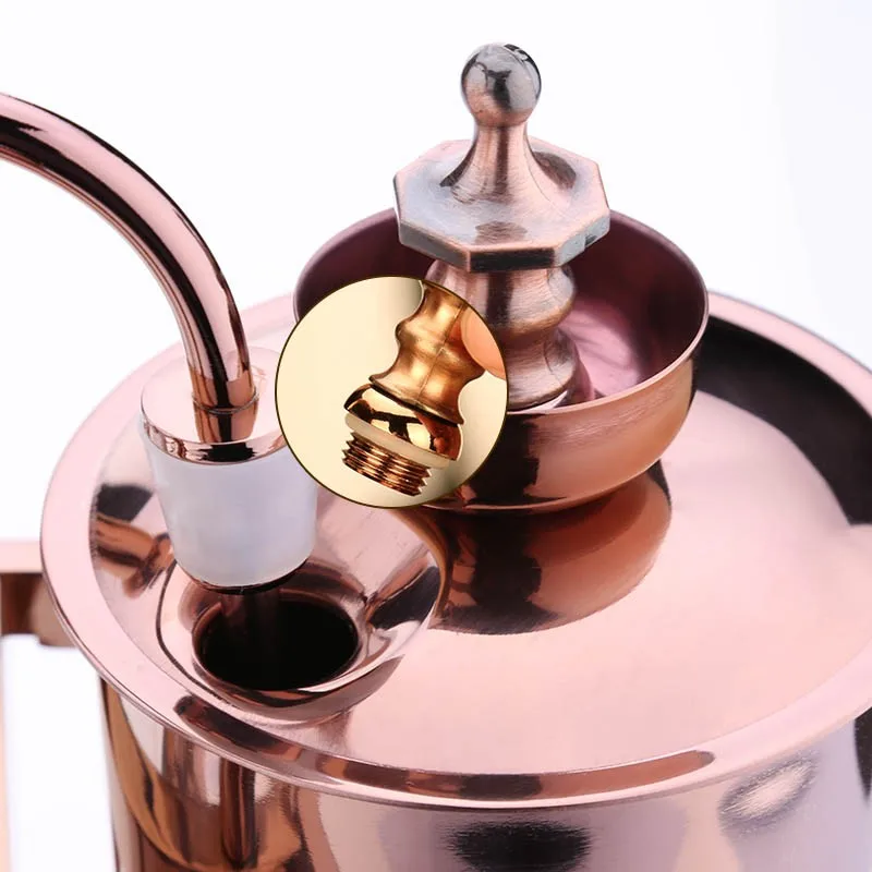 Yan Royal Belgium чайник сифон для приготовления кофе Ручной Позолоченный посеребренный нержавеющая сталь посуда кофе бутик