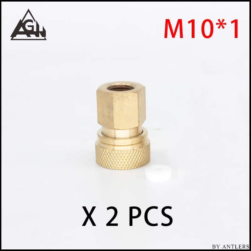 8 мм переходник фитинги PCP насос Пейнтбол пневматический быстроразъемный наполнитель ниппель мужской женский 1/8 BSP 1/8 NPT M10* 1X2 шт - Цвет: Female M10x1