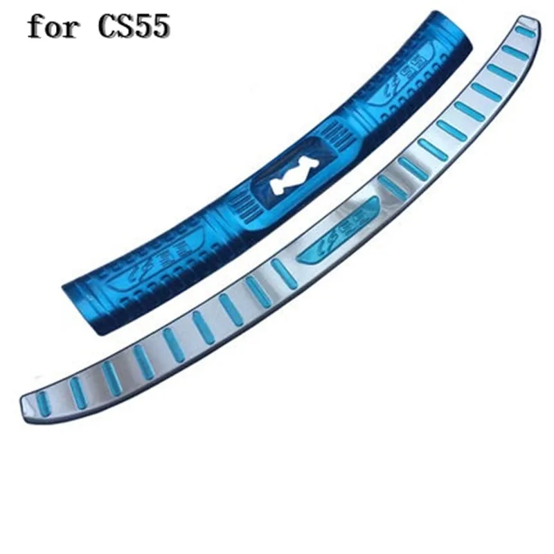 

Car accessories Stainless Steel Rear Bumper Protector Sill Trunk Tread Plate Trim for Changan CS55 CS95 2017-2018 Car styling