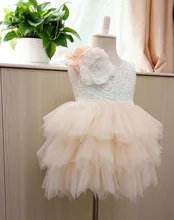 Au détail 2016 Fille fleur d’été robe de princesse, robes pour les filles, filles vêtements, RM02
