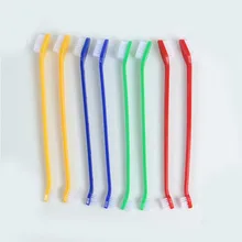 Модные пластиковые костюмы для собак домашних животных двухконцевая зубная щетка для ухода и чистки собак