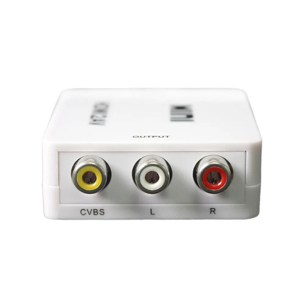 HDMI в AV CVBS композитный видео аудио конвертер адаптер 1080P Белый|Конвертеры и
