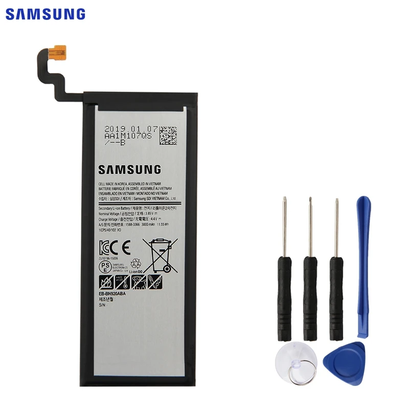 Оригинальная запасная аккумуляторная батарея для SAMSUNG GALAXY Note 5 телефон N9208 N9200 N920t
