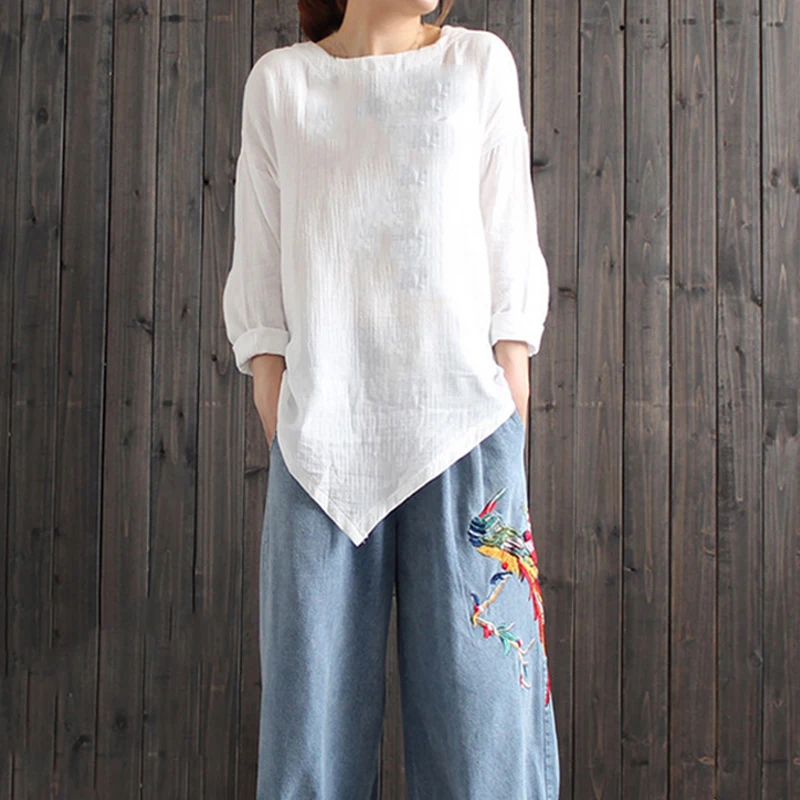 Cotton Linen Blouse (4)
