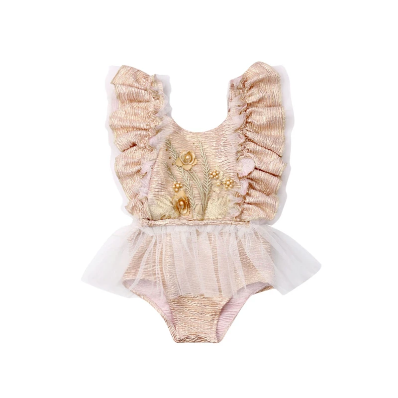 Кружевное боди для новорожденных; комбинезон с цветочным рисунком; Кружевная юбка-пачка; боди для девочек; одежда для маленьких девочек; боди; Roupa De Menina - Цвет: As photo shows