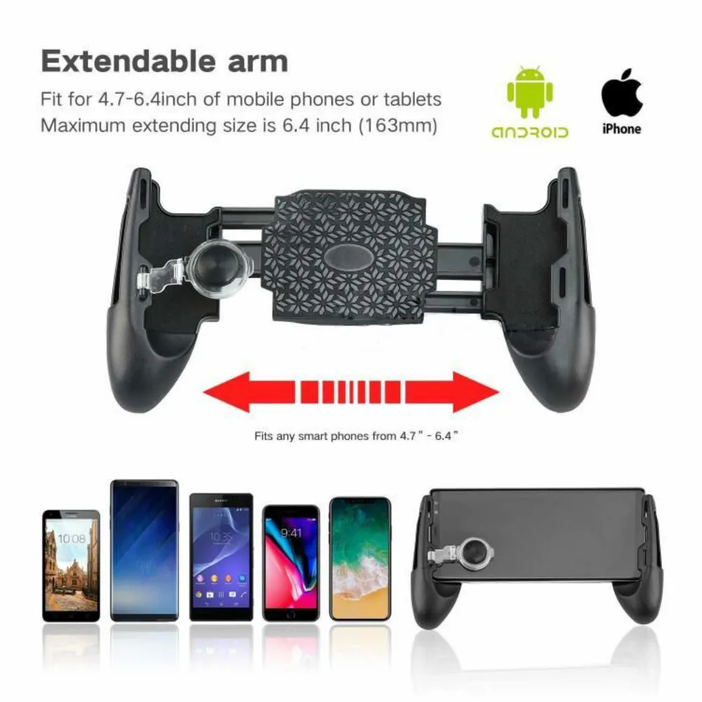 المحمولة 3 في 1 المحمول لعبة بقاء غمبد المقود زر L1R1 الألعاب مقبض الزناد قبضة ل iphone XIAOMI الهاتف السكاكين PUBG