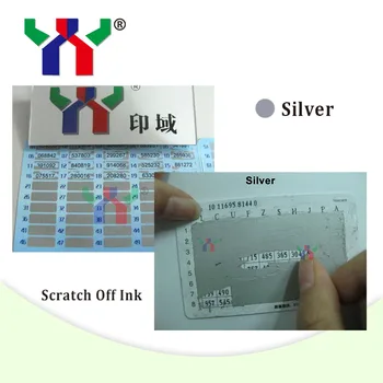 

Screen Printing Scratch Off Silver Ink for Cover with Varnish paper