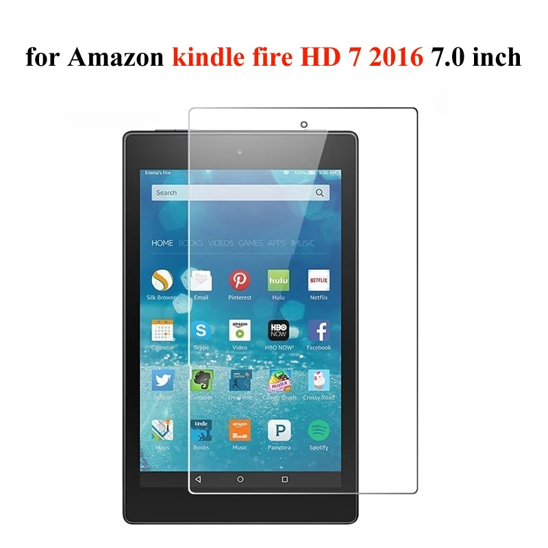 Прозрачное закаленное стекло для Amazon Fire HD 10 стекло для Kindle Fire HD6 HD8 HDX7 HD7 Защитная пленка для экрана - Цвет: HD 7 2016