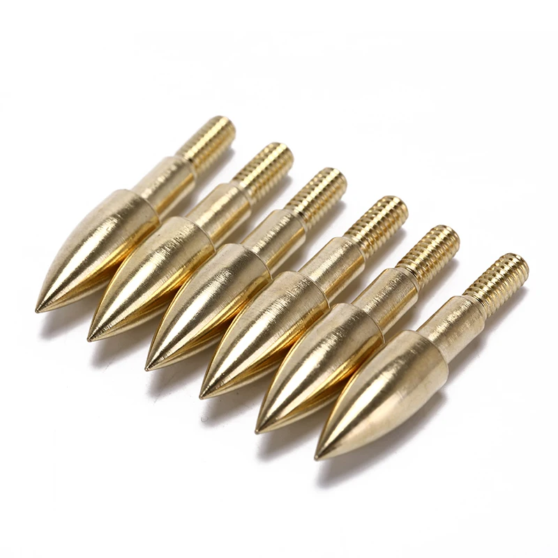 

6pcs Bow and Arrow Hunting Broadheads 75mm 100 Grain Bullet Shape Archery Arrowhead Crossbow Arrow Tip Head