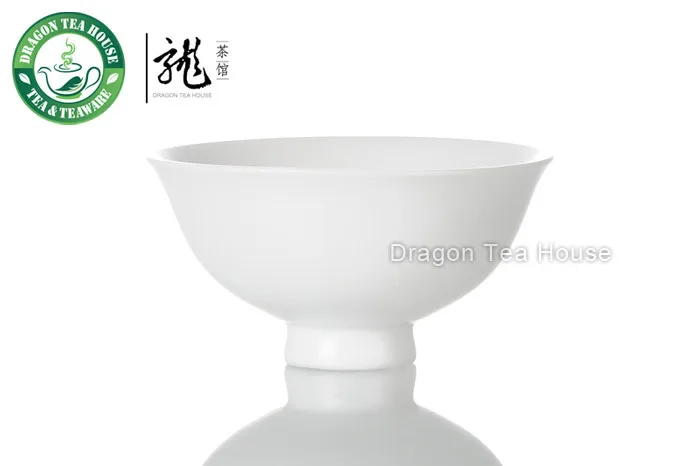 Wide-brimmed White Porcelain Gongfu Teacup 60ml 2oz