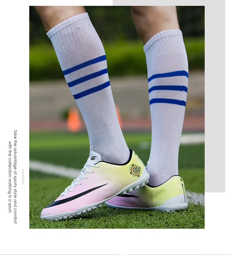 ZHENZU/профессиональные мужские футбольные бутсы для помещений; Детские оригинальные футбольные бутсы; кроссовки; chaussure de foot