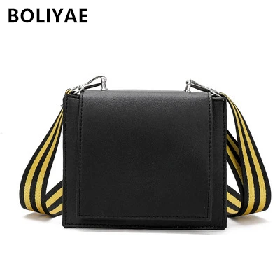 

BOLIYAE women luxury bags designer Flap bag casual Female PU leather Shoulder Bags fashion Crossbody bag