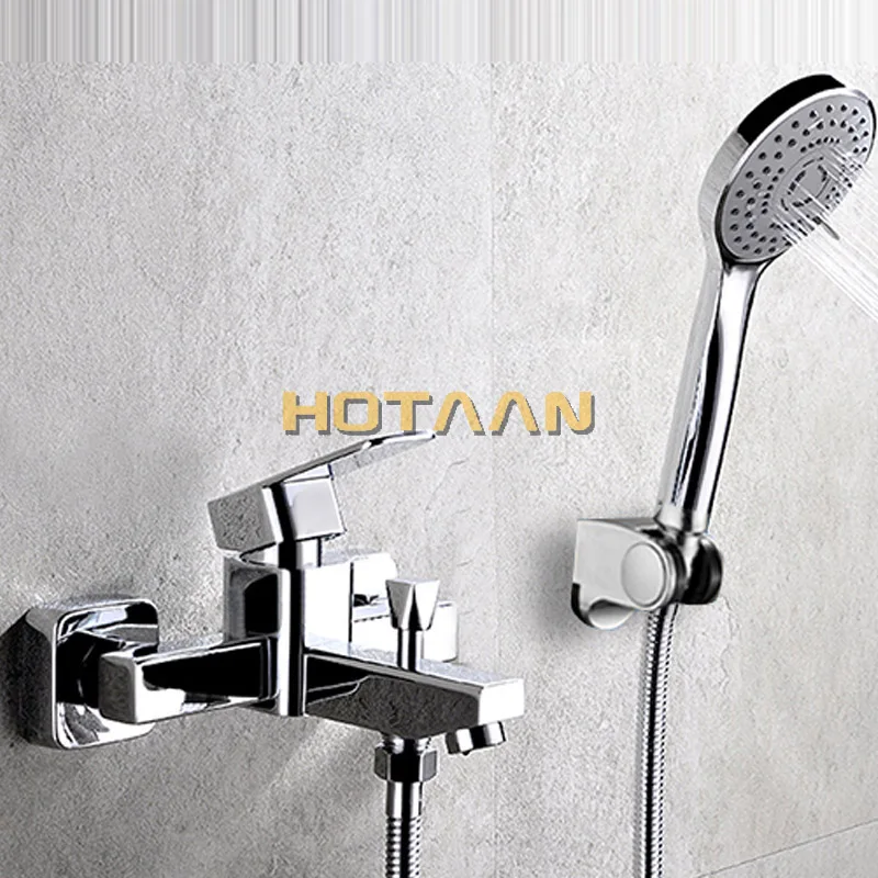 Wall Mounted Waterfall Bathroom Bathtub Handheld Shower Tap Mixer Faucet YT-5331 shower set bathtub faucet shower faucet