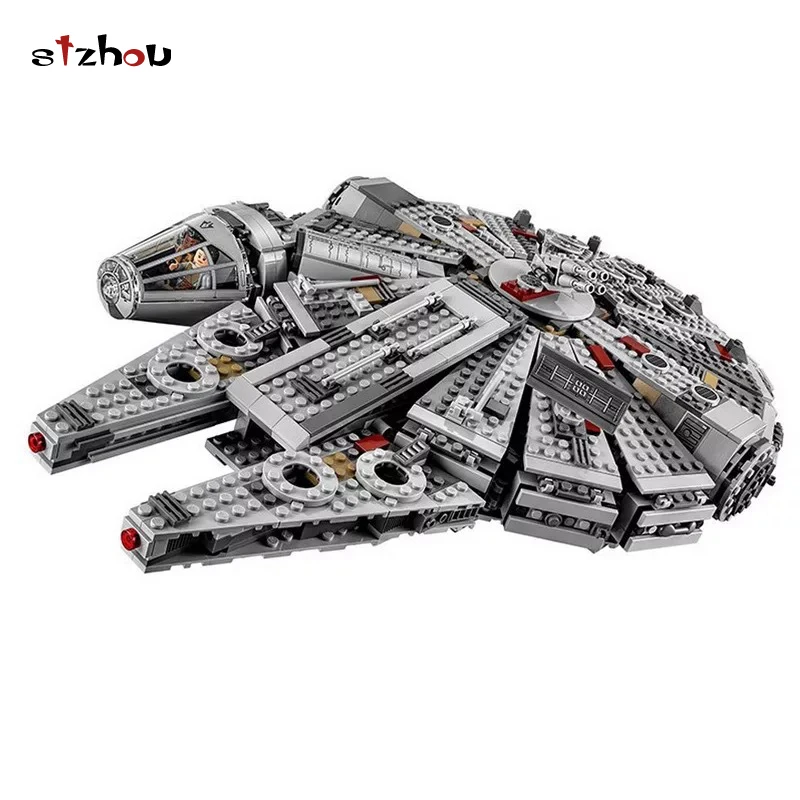

Stzhou 05007 Star Wars Millennium Falcon Outer Space Space Ship Building Blocks Model Toys Gift Compatible 1369pcs