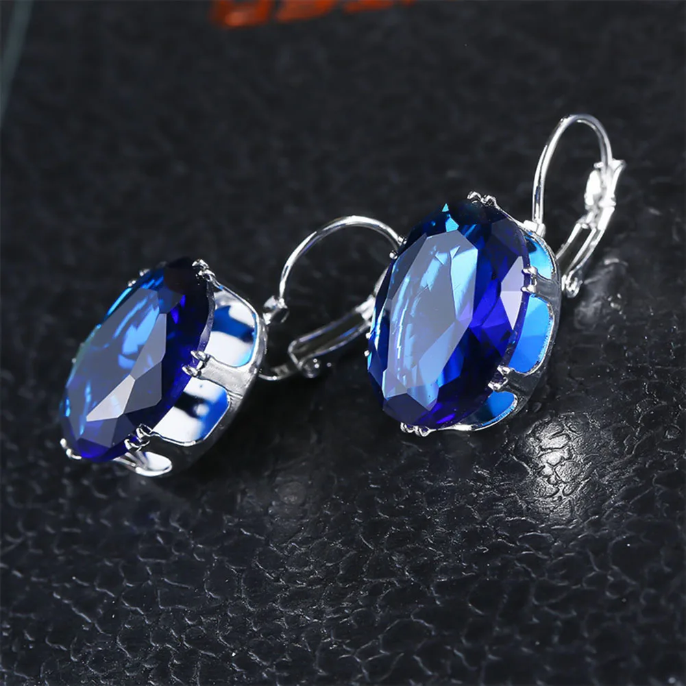 

Luxury Crystal Earrings For Women 2018 Wedding Silver Earring For Brides Brincos Gift