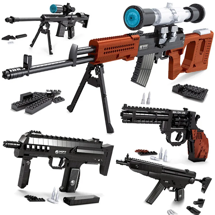 373 шт. детский строительный блок для детей|gun model|model buildingshotgun toy gun |