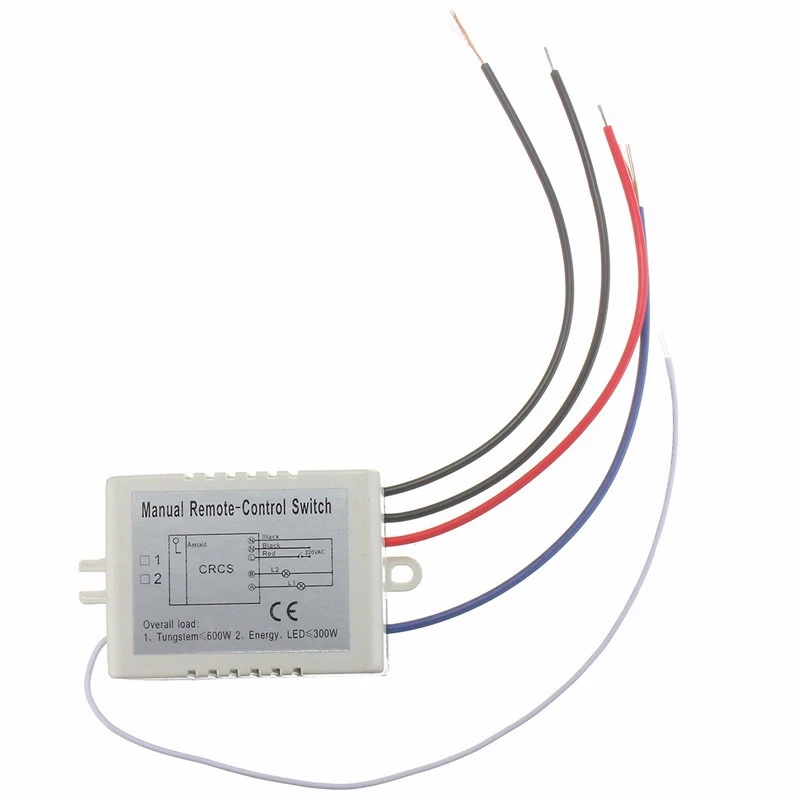 1 комплект 1 способ цифровой RF пульт дистанционного управления Переключатель ВКЛ/ВЫКЛ беспроводные переключатели 300 Вт 220 В для светильник для спальни