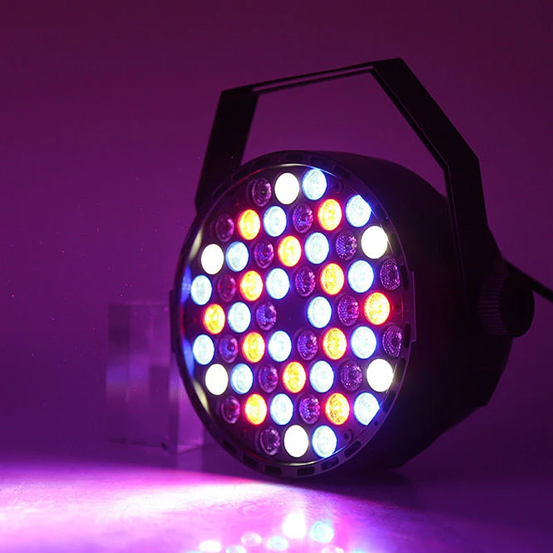 

1 Piece Stage Party Lighting Par Led DJ PAR 54 x 3W Color Changing LED Light 8CH RGBW PAR 64 DMX512 DJ Show Birthday Decoration